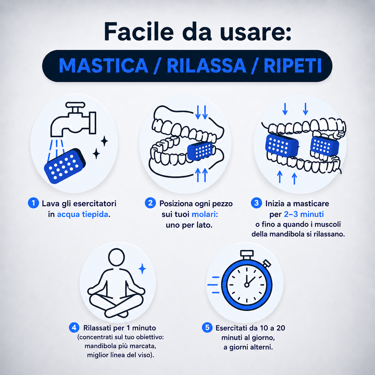 Allenatori della Mandibola - 3 Paia